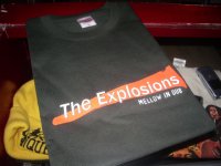 THE EXPLOSIONS-OFFICIAL T-SHIRTS/DARK GREEN/(L)
