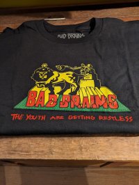 BAD BRAINS-LION CLASH OFFICIAL T-SHIRTS / BLACK / YOUTH XL / 女性の方にどうぞ。