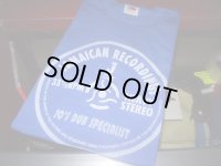 JAMAICAN RECORDINGS OFFICIAL T-SHIRTS/BLUE/(M)