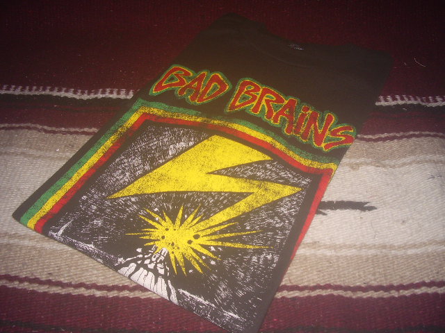 BAD BRAINS-CAPITOL OFFICIAL T-SHIRTS / CHARCOAL DISTRESSED / M /
