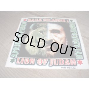 画像: HAILE SELASSIE I & LION OF JUDAH/ STICKER