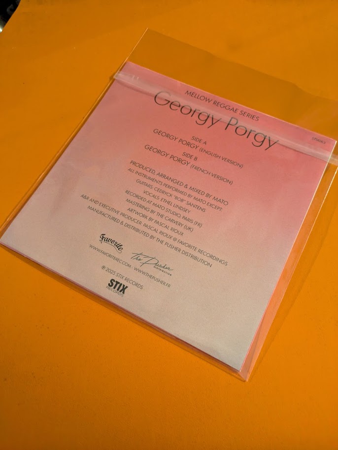 画像: MATO - GERORGY PORGY / 7"inch /