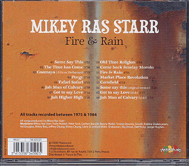 画像: MIKEY RAS STARR-FIRE&RAIN