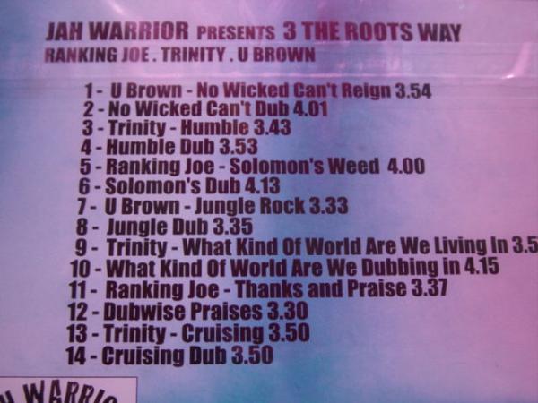 画像: JAH WARRIOR-THE 3 ROOTS WAY